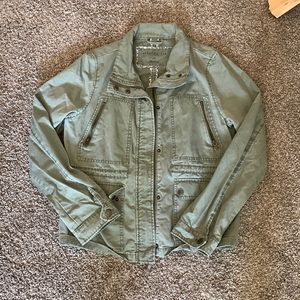 Aeropostale Army Green Jean Jacket